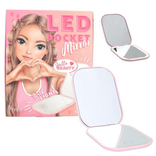 TOPModel Foldable Pocket Mirror with LED BEAUTY and ME