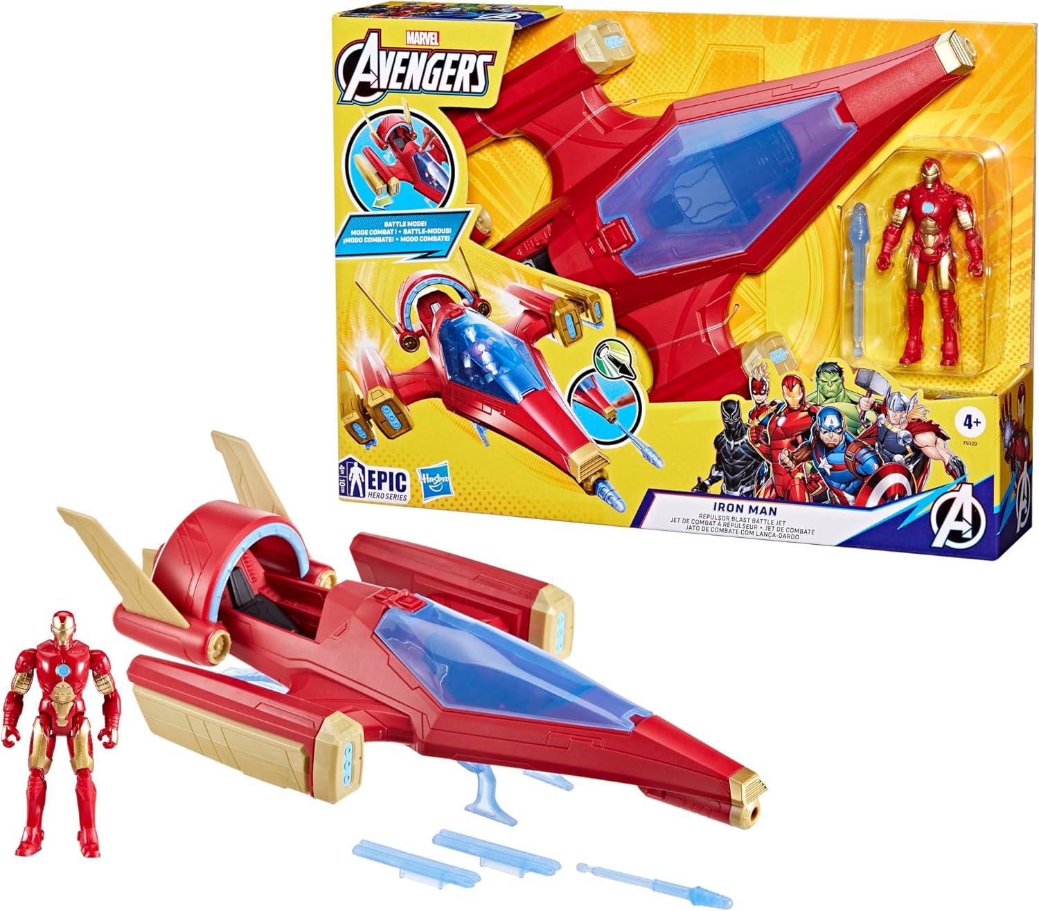 AVENGERS IRON MAN REPULSOR BLAST BATTLE JET