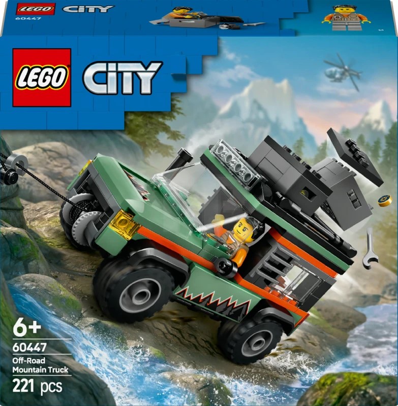 Konstruktor LEGO City Off-Road 4x4 Mountain Truck 60447, 221 parça, 6 
yaşdan