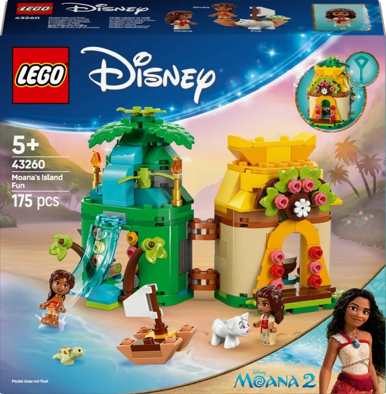 Konstruktor LEGO Disney Moana's Island Fun 43260, 175 parça, 5 yaşdan