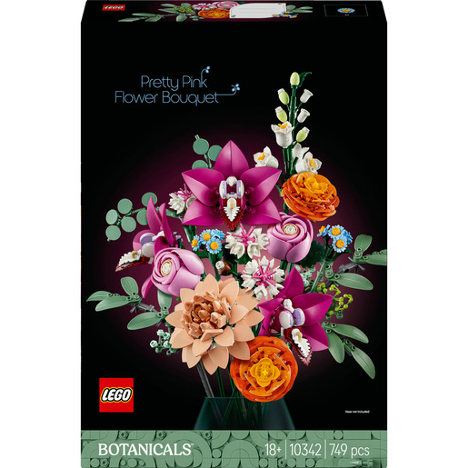 Konstruktor LEGO Botanicals Pretty Pink Flower 10342, 18+ yaş, 749 element
