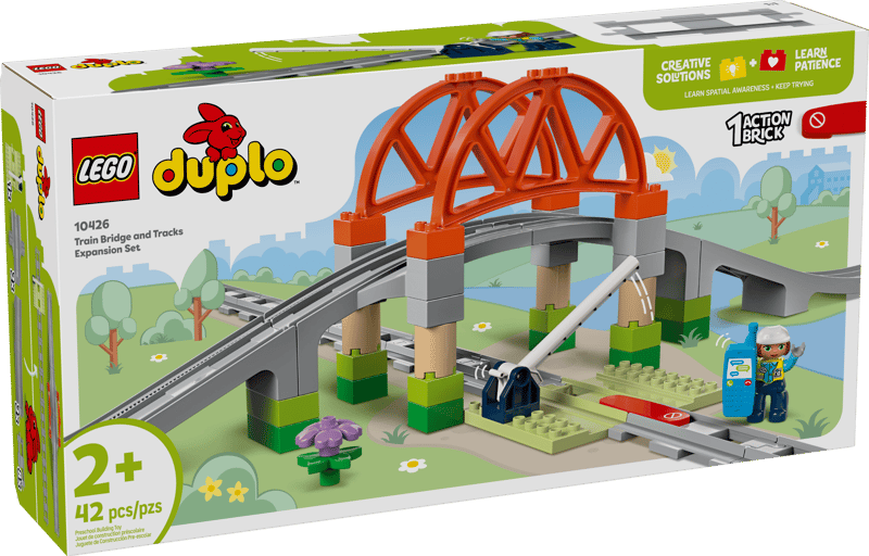 Konstruktor LEGO DUPLO 10426 Train Bridge and Tracks, 42 element