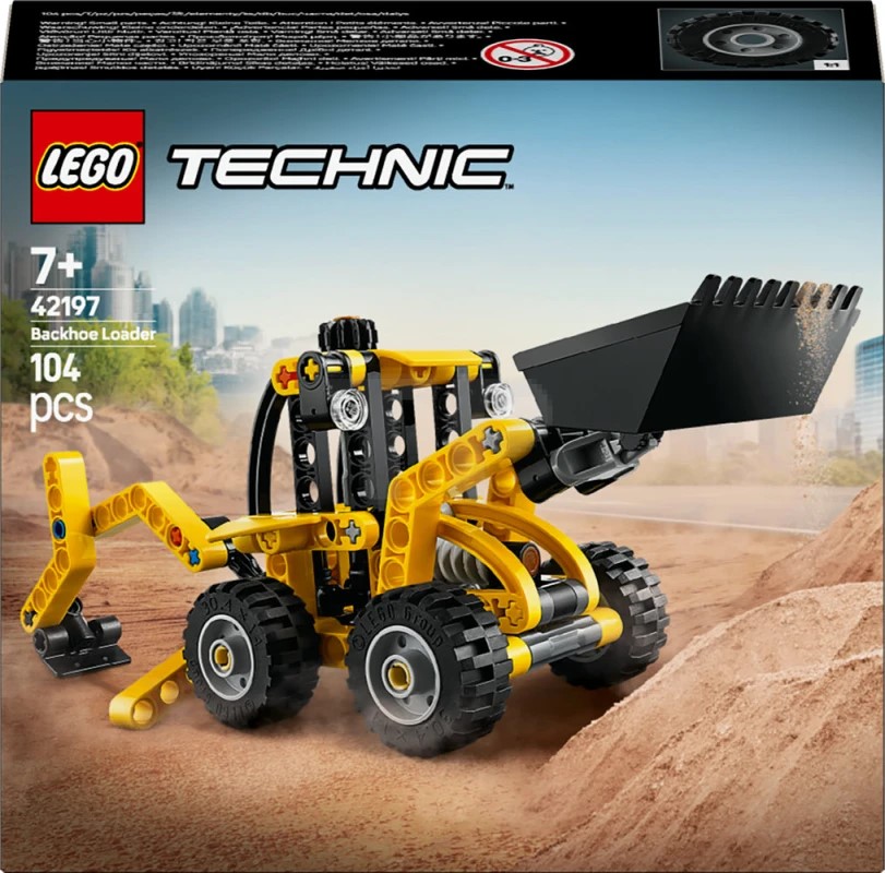 Konstruktor LEGO Technic Backhoe Loader 42197, 7+ yaş, 104 element