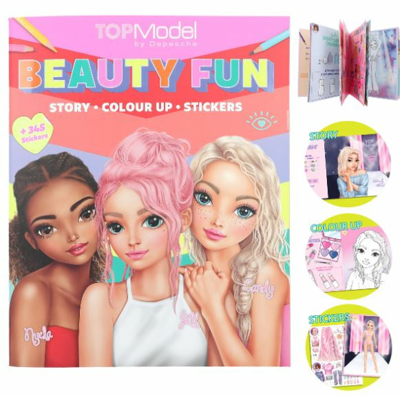 Rəngləmə albomu Motto Topmodel Colouring Book Beauty Fun
