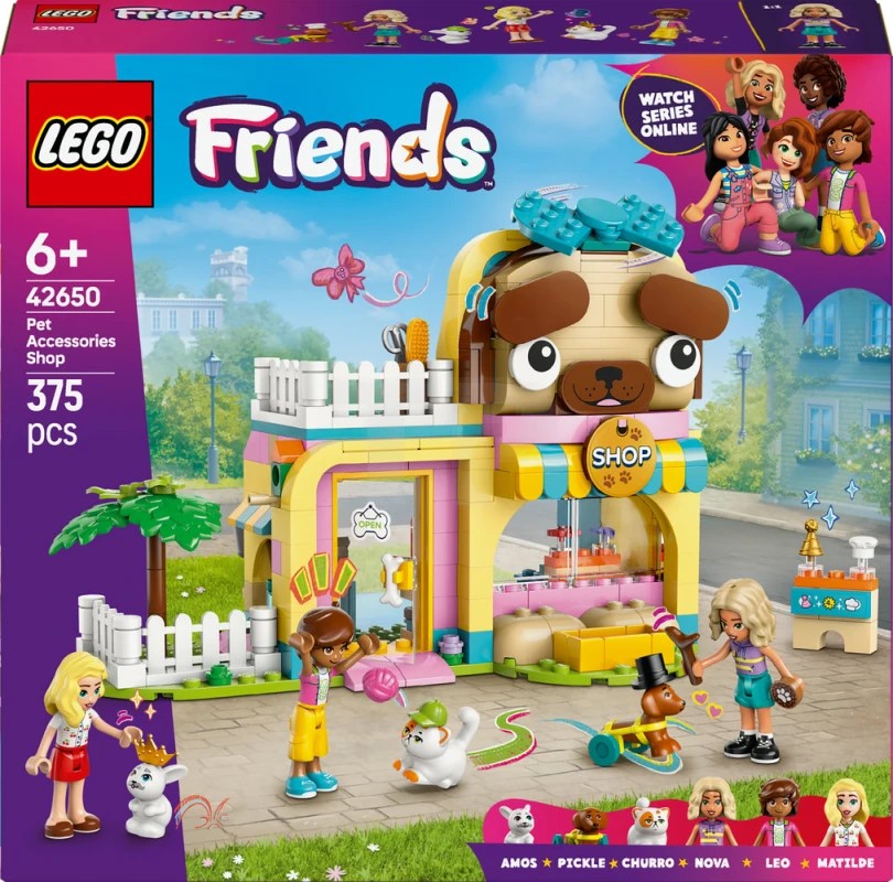 Konstruktor LEGO Friends Pet Accessories Shop 42650, 375 parça, 6 yaşdan