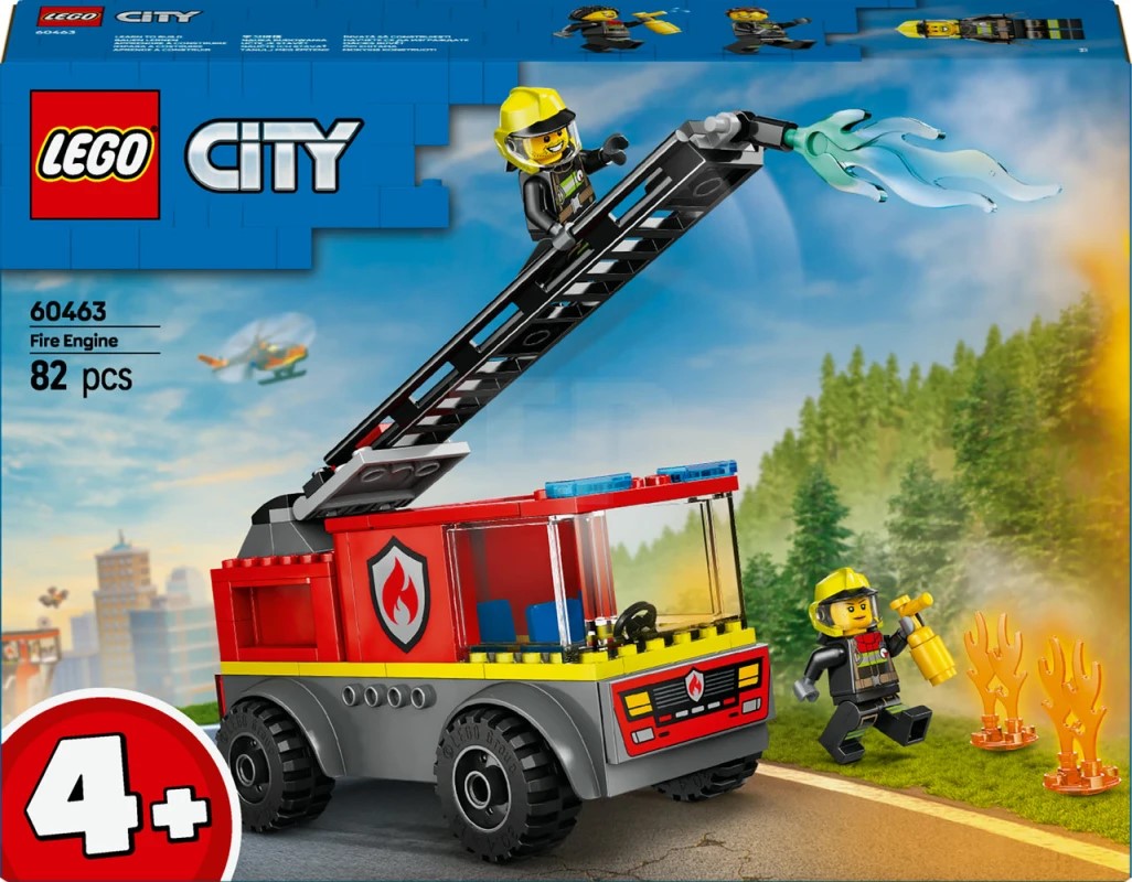 Konstruktor LEGO City Fire Ladder Truck 60463, 82 parça, 4 yaşdan