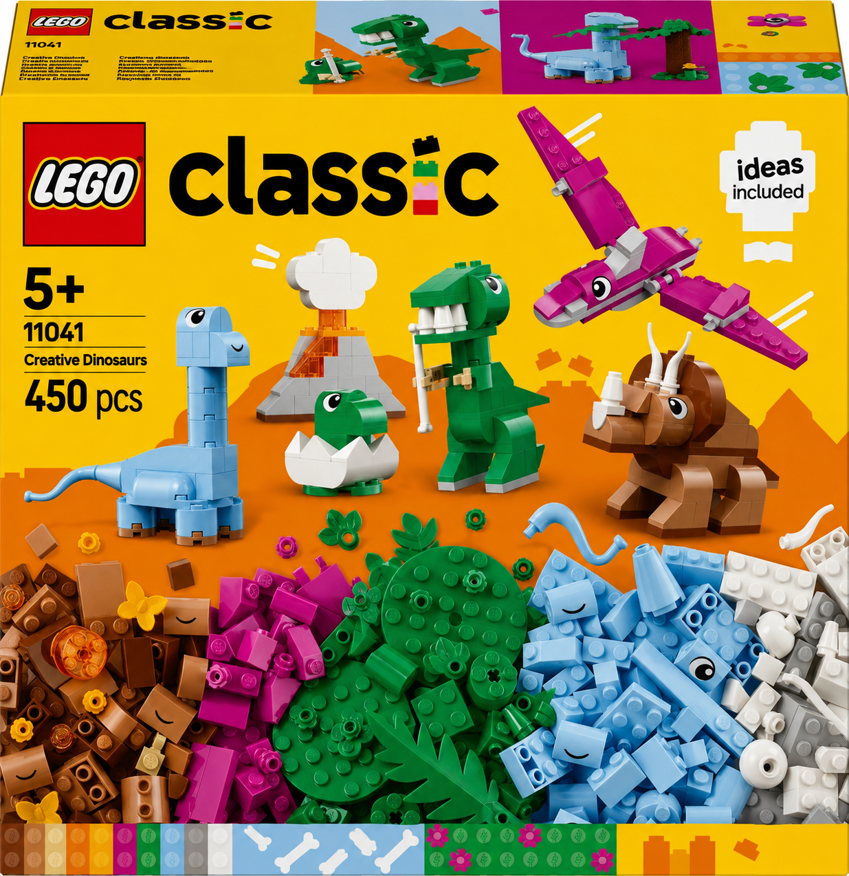 Konstruktor LEGO Classic 11041 Creative Dinosaurs, 450 element