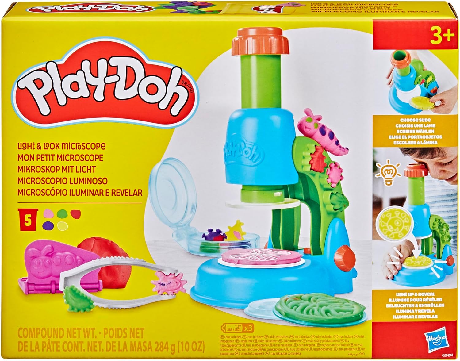 PLAY DOH LIGHT AND LOOK MICROSCOPE