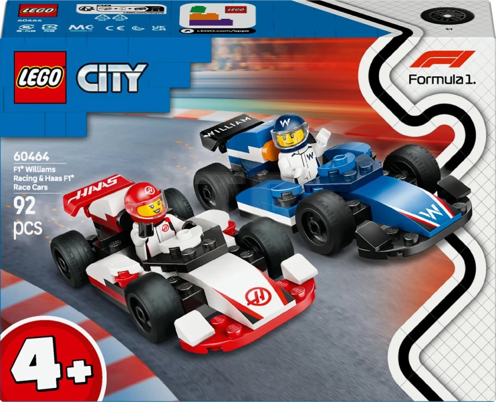 60464 F1® Williams Racing və Haas F1® Yarış Maşınları