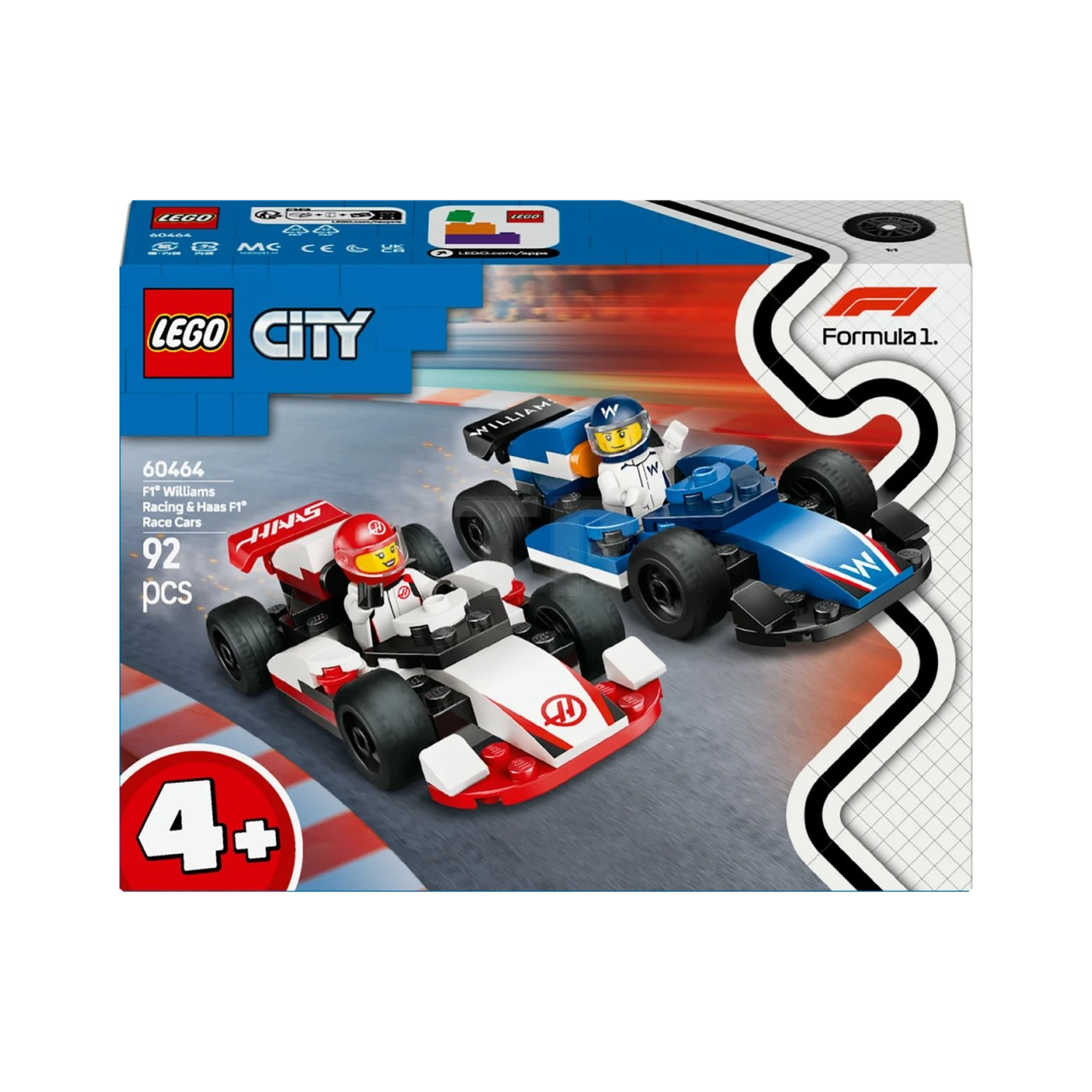 60464 F1® Williams Racing və Haas F1® Yarış Maşınları