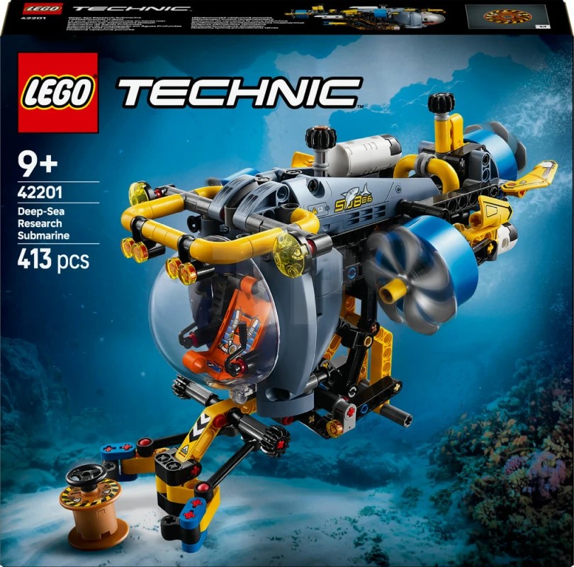 Konstruktor LEGO Technic Deep-Sea Research Submarine 42201, 413 parça, 9 
yaşdan