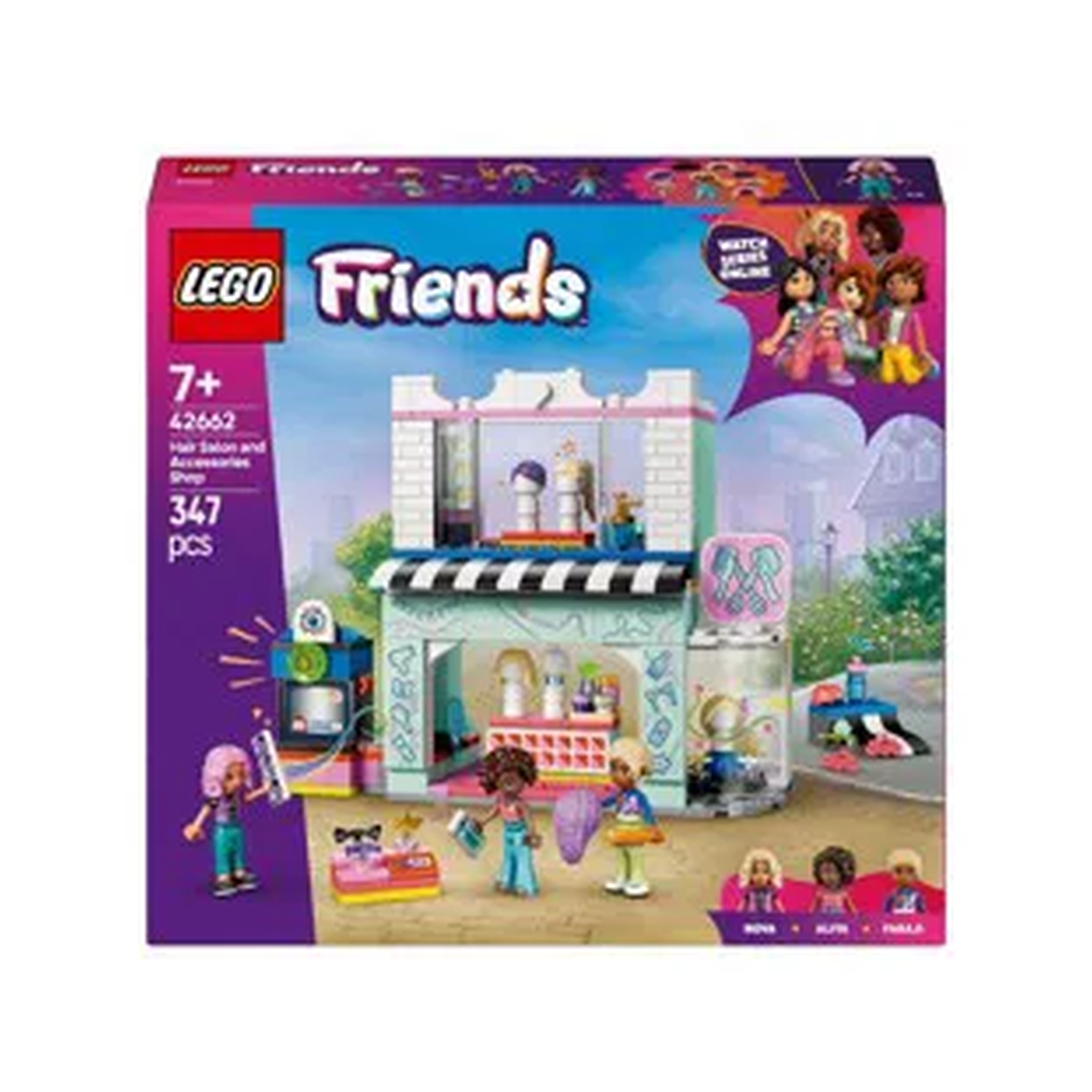 Konstruktor LEGO Friends Hair Salon and Accessories Store 42662, 347 
parça, 7 yaşdan