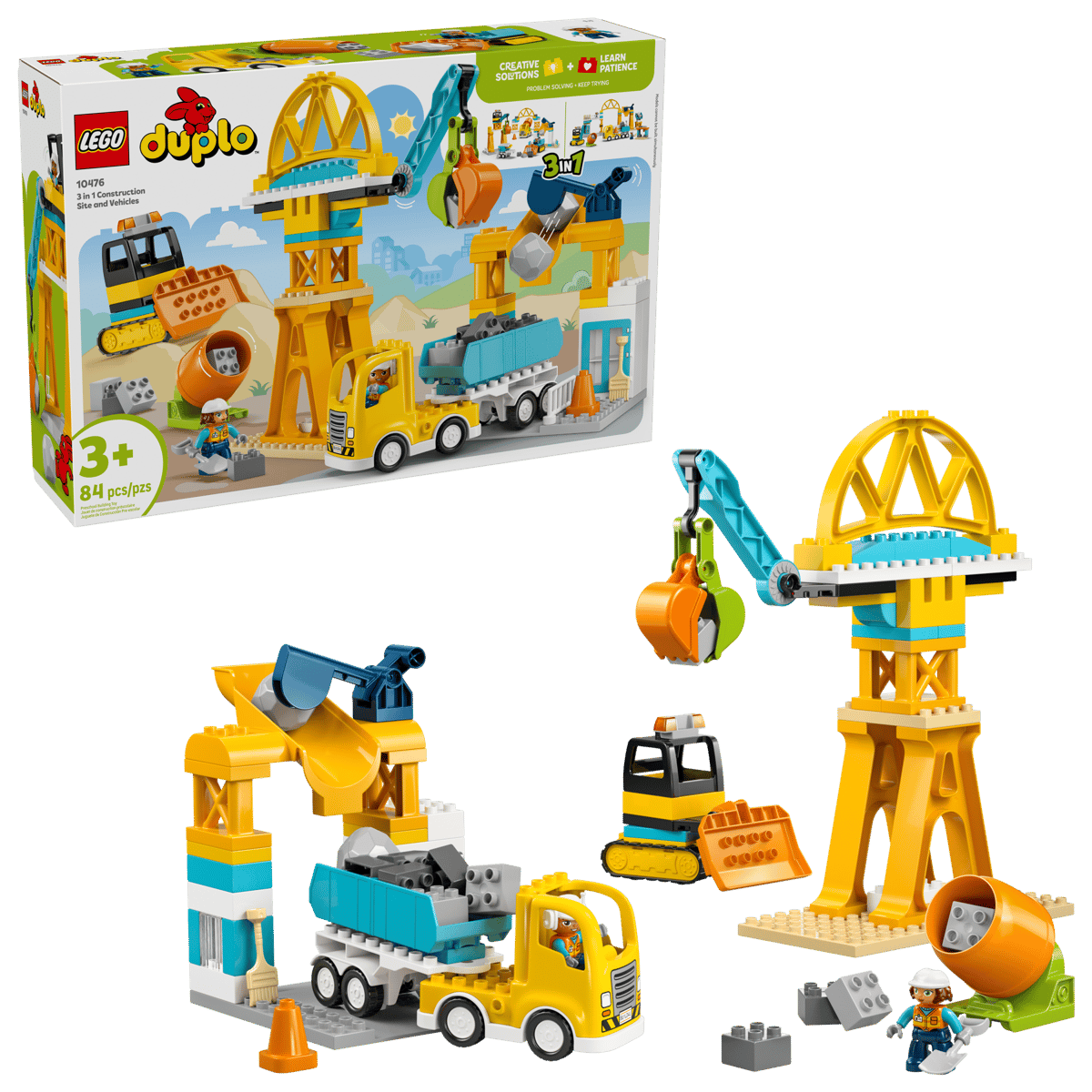 LEGO SET 10476-1 - 3 in 1 Construction Site and Vehicles