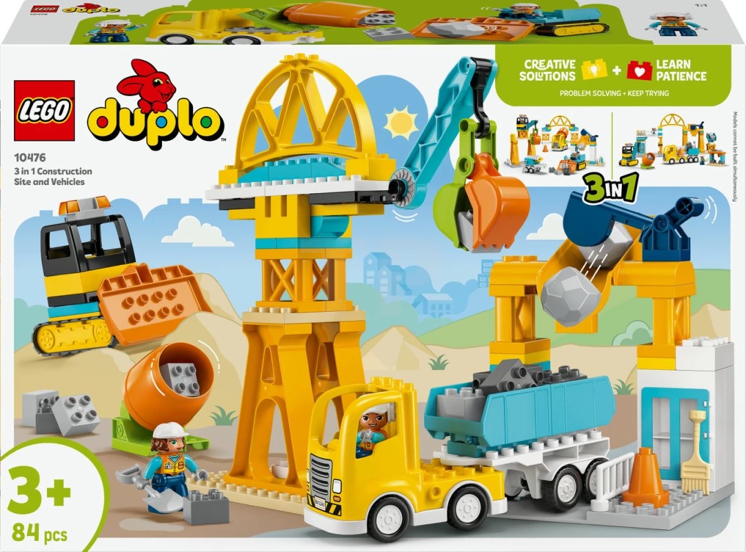 LEGO SET 10476-1 - 3 in 1 Construction Site and Vehicles