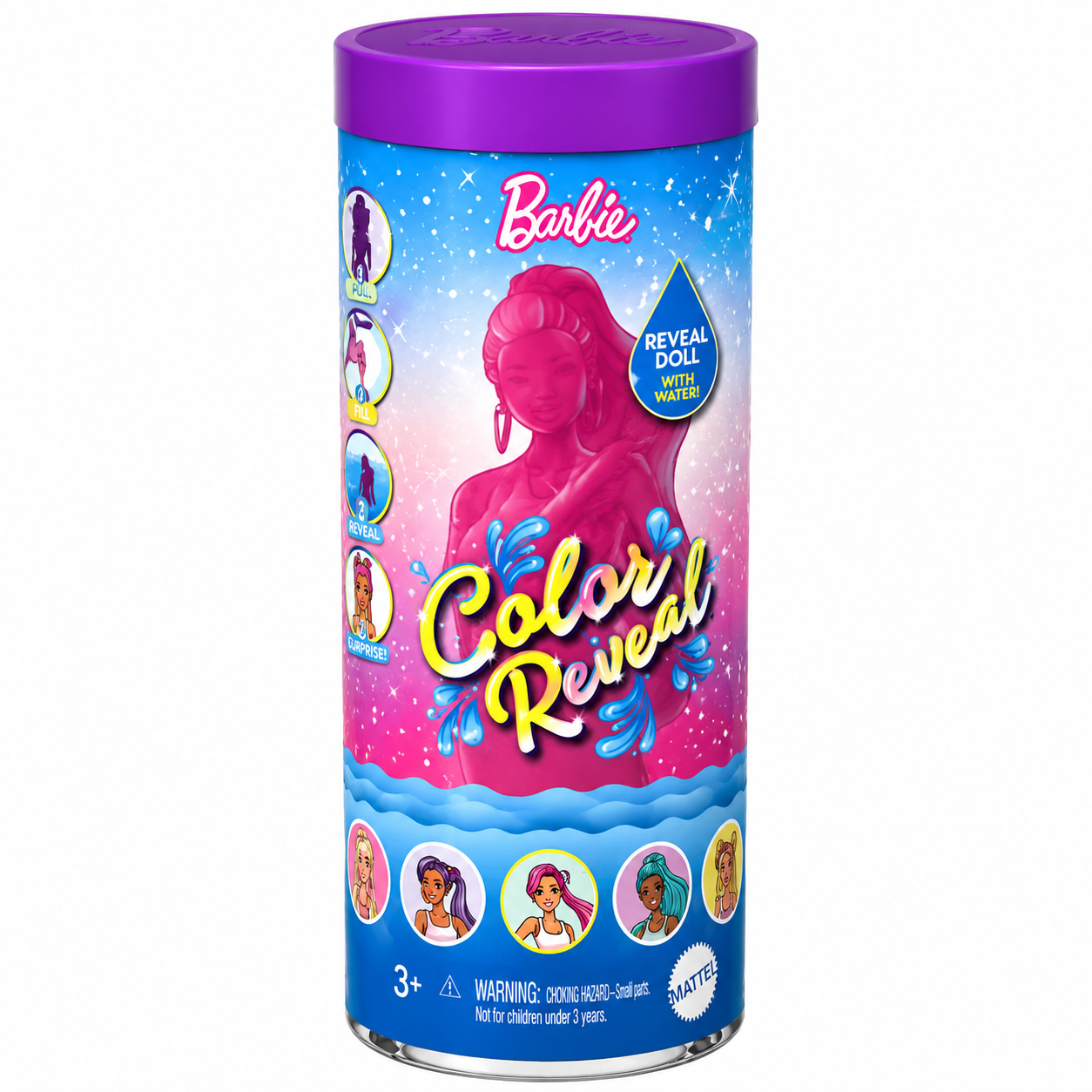 Sürpriz kukla Mattel Mini BarbieLand Color Reveal HYF28, 4 sm, 3 yaş+