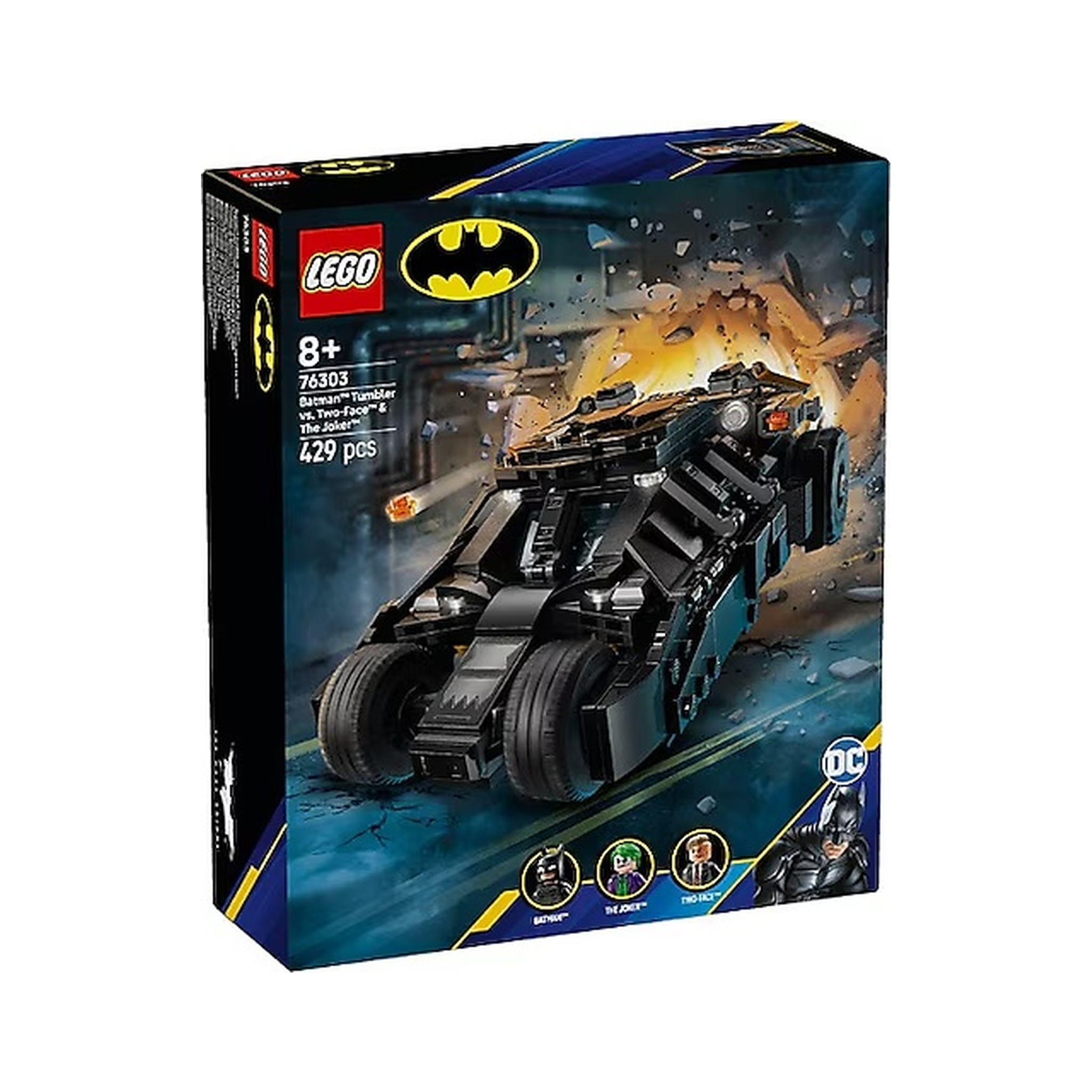Konstruktor LEGO Batman Tumbler vs. Two-Face & The Joker Set 76303, 429 
element, 8+ yaş