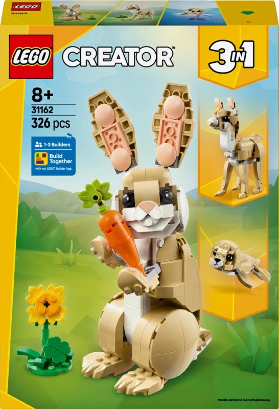 Konstruktor LEGO Creator 31162 Cute Bunny, 326 element
