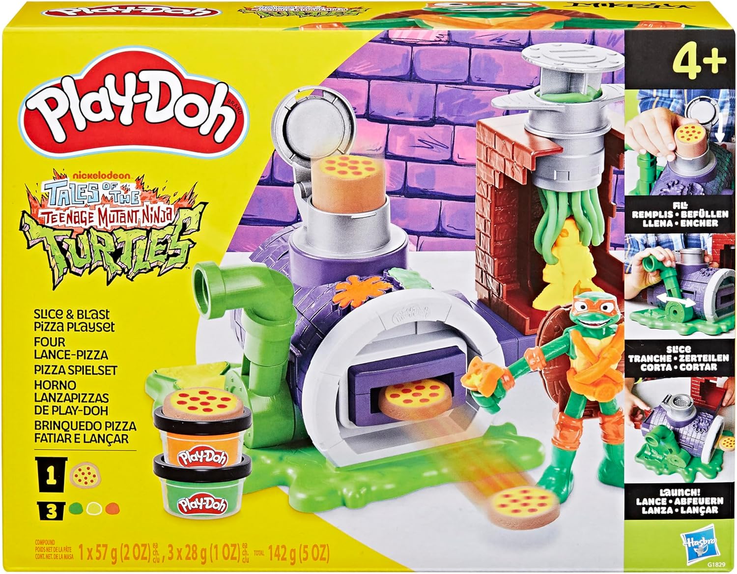 PLAY DOH TMNT SLICE AND BLDƏST PIZZA PLAYSET