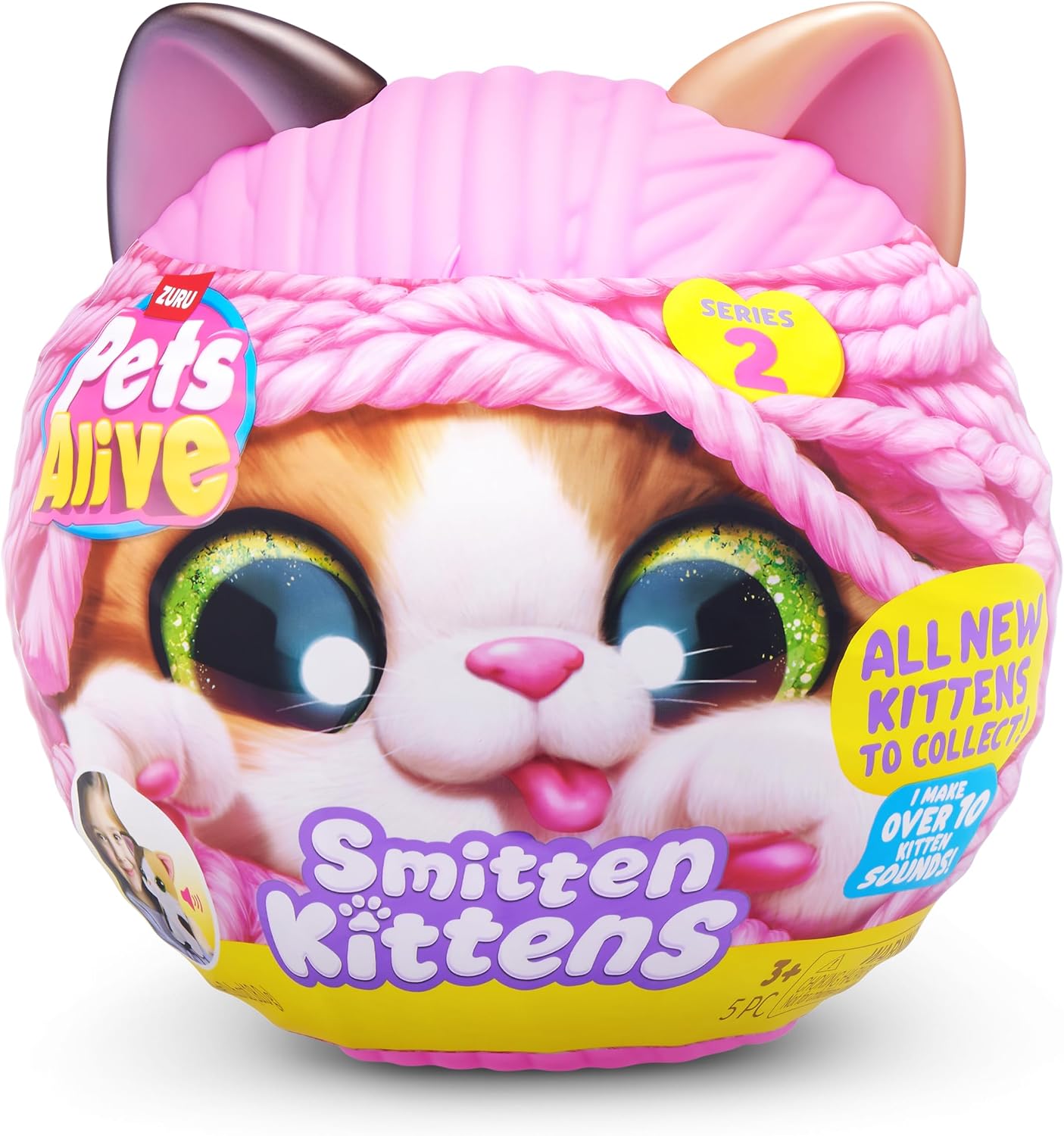 Pets Alive Smitten Kittens Series 2 (Ragdoll) by ZURU - Interactive Cat Plush Toy