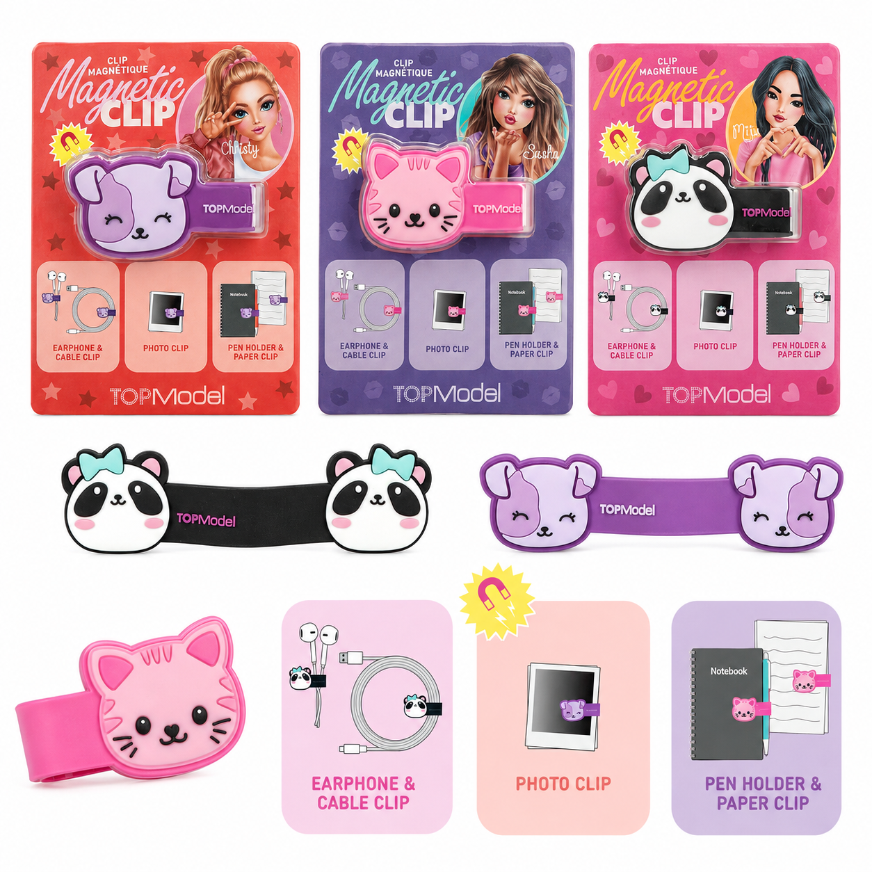 TOPModel Magnetic Clip assorted