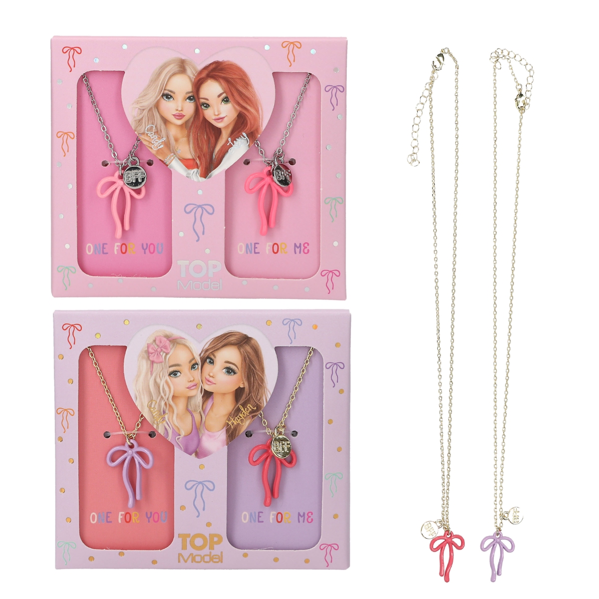 TOPModel BFF Necklace Set With Bow