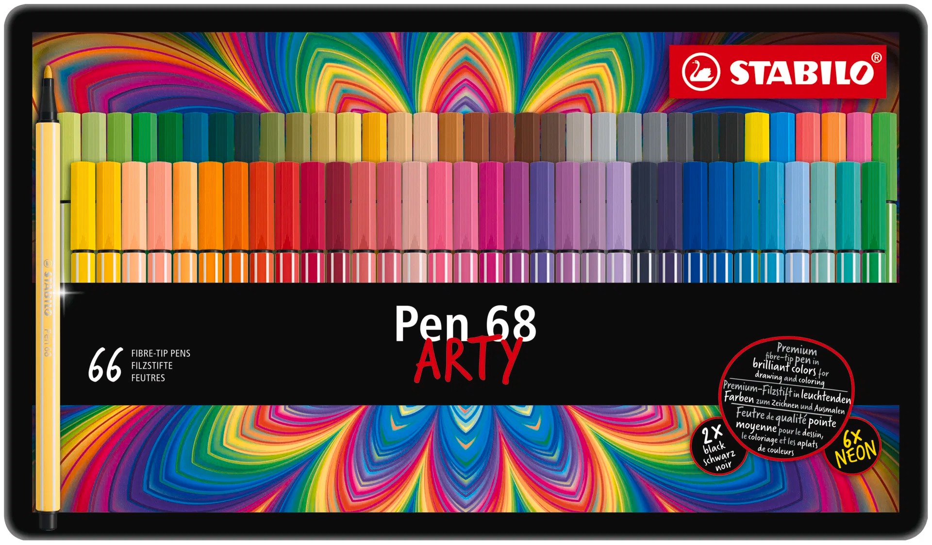 STABILO Pen 68 Flomaster,66-lı Set