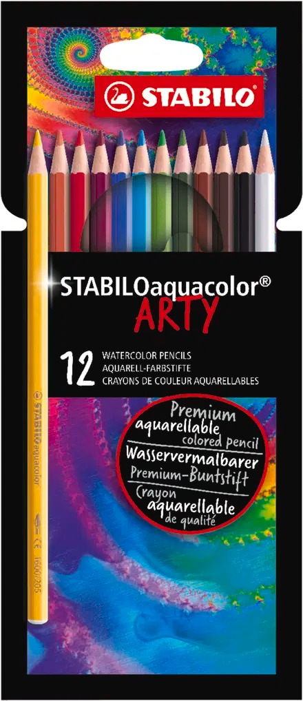 STABILO aquacolor Aquarel Qələmlər - 12-li Set