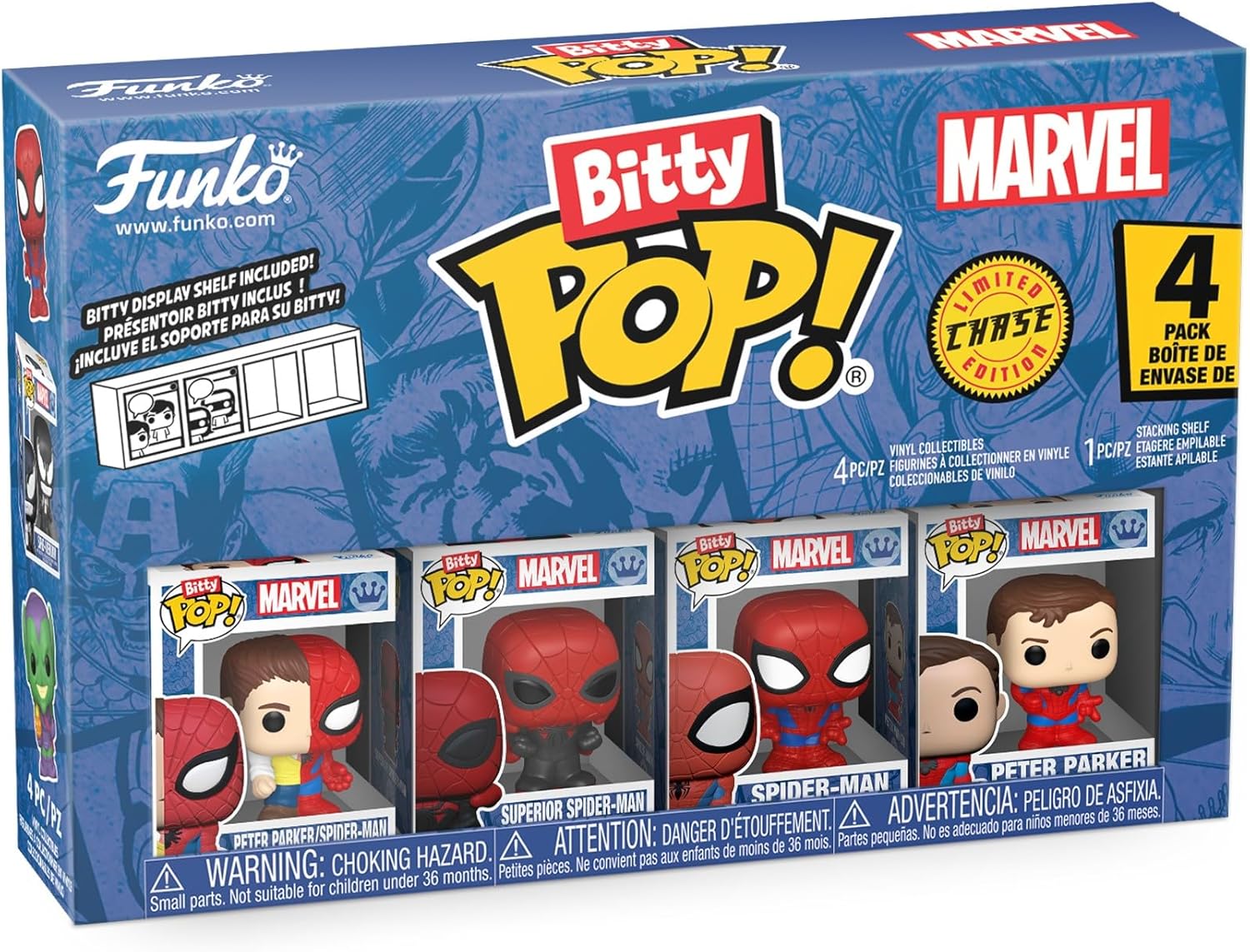 itty Pop! Marvel: Spider-Man - Parker Split 4pk