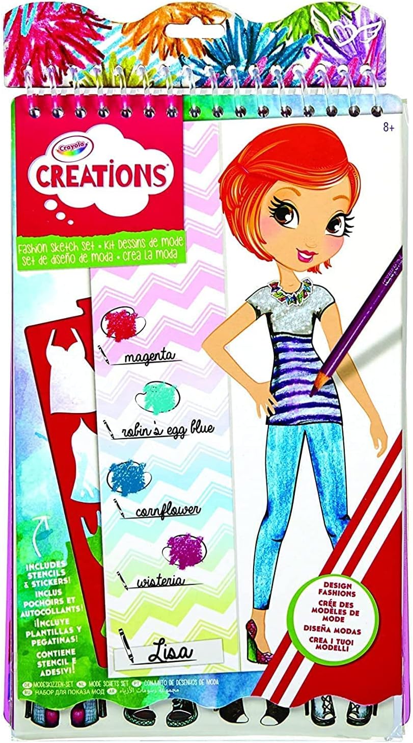 Crayola Creations Compact Fashion Sketch Portfolio