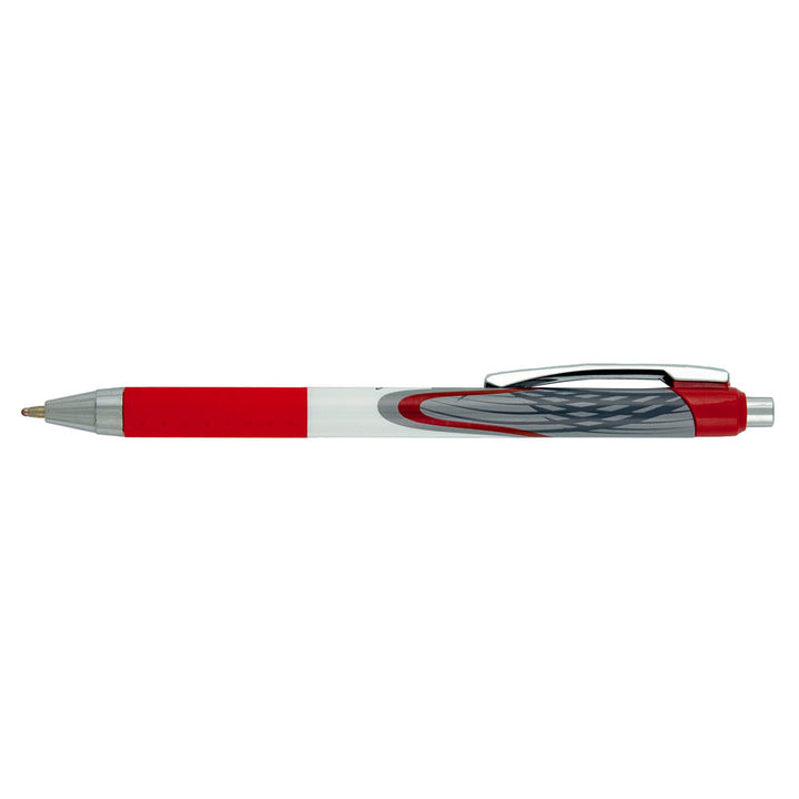 Diyircəkli qələm Zebra Pen Z-Grip Flight White/Red, 1.2 mm, qırmızı