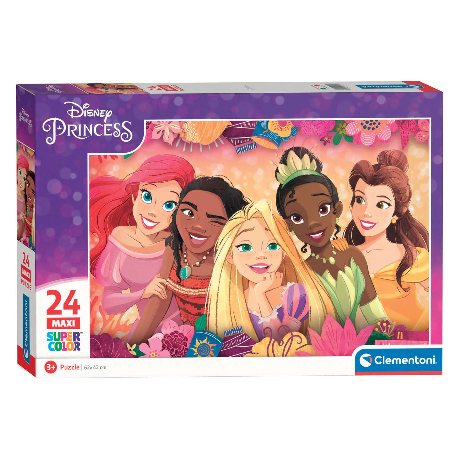 Clementoni SuperColor Pazl – Disney Princess, 24 Maxi Parça