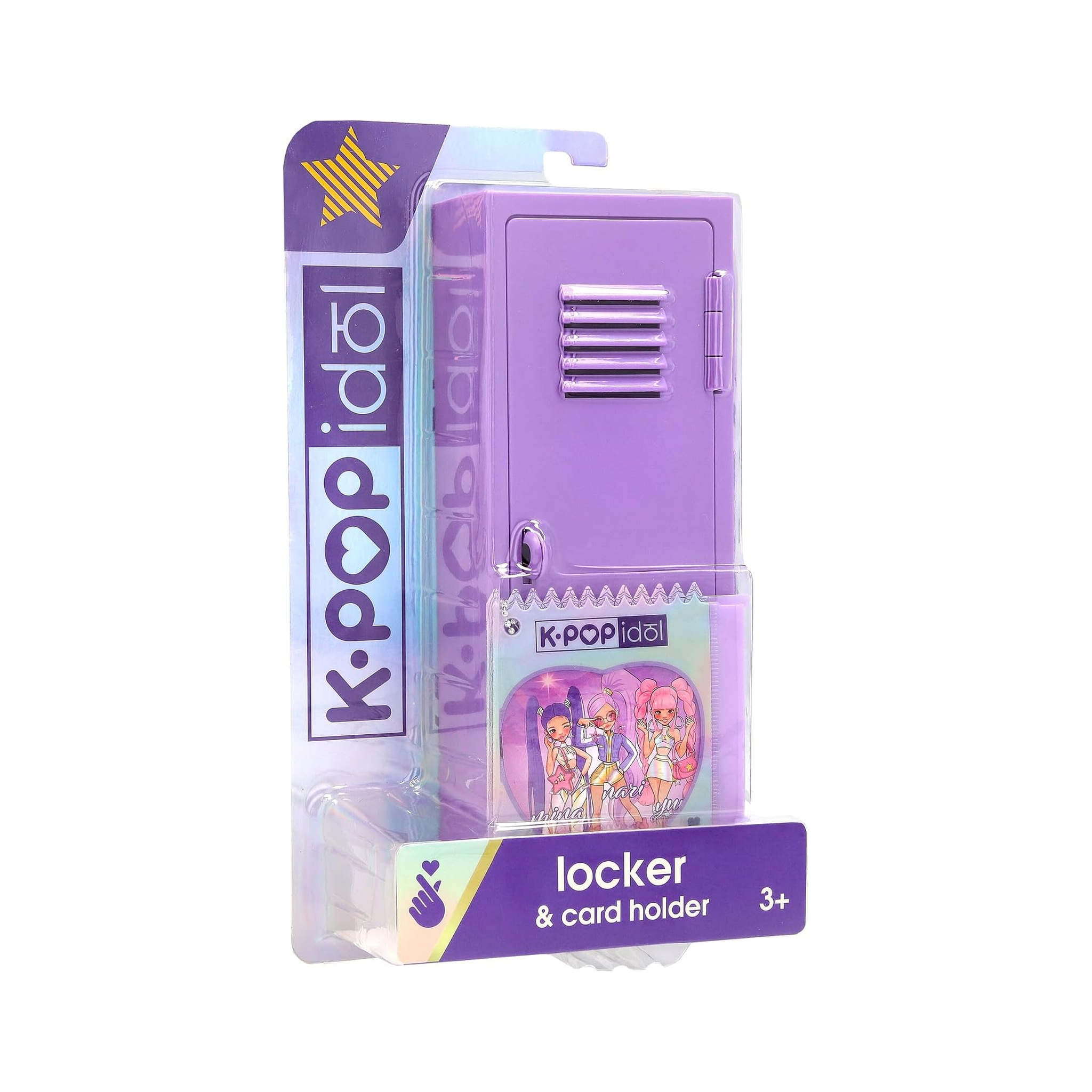 K-POP IDOL K-pop inspired locker stick with sticker sheet and photo holder