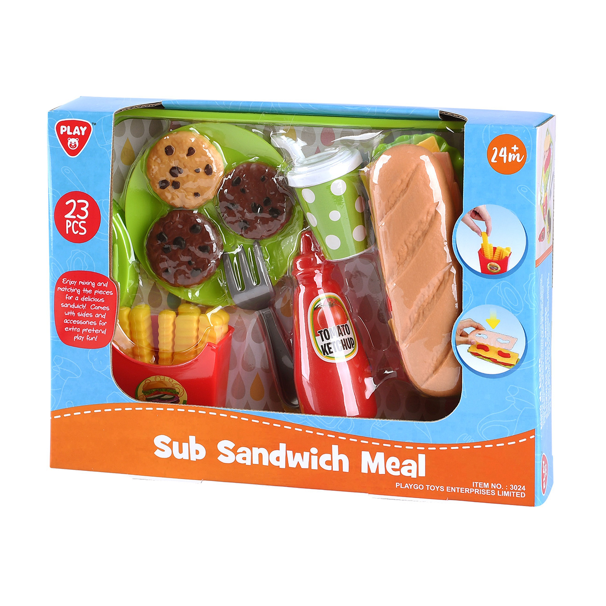 Oyun dəsti PlayGo Sub Sandwich Meal 03024-0