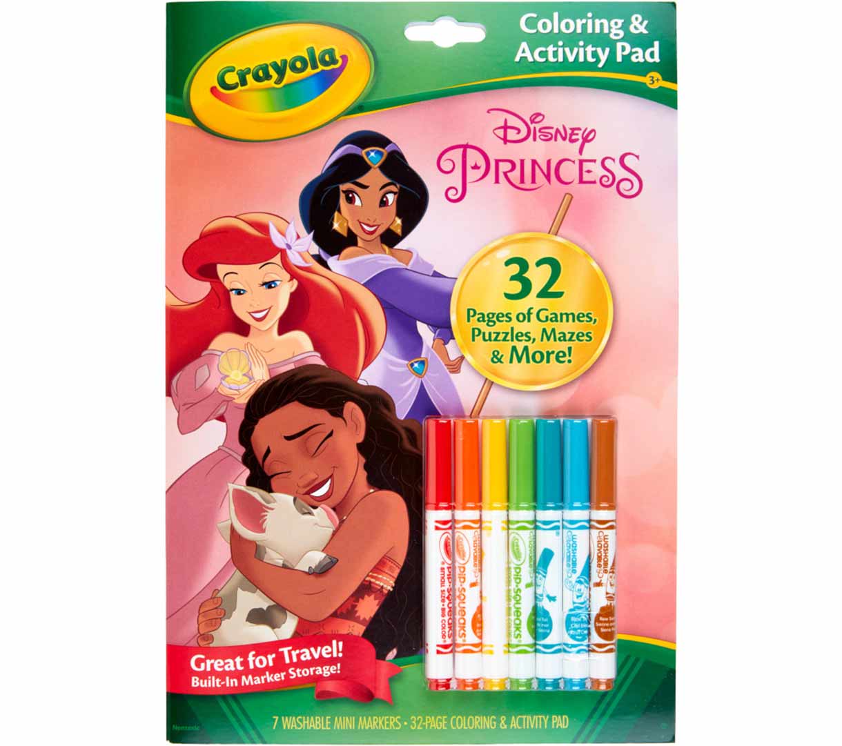 COLOR & STICKER PAD, DISNEY PRINCESS