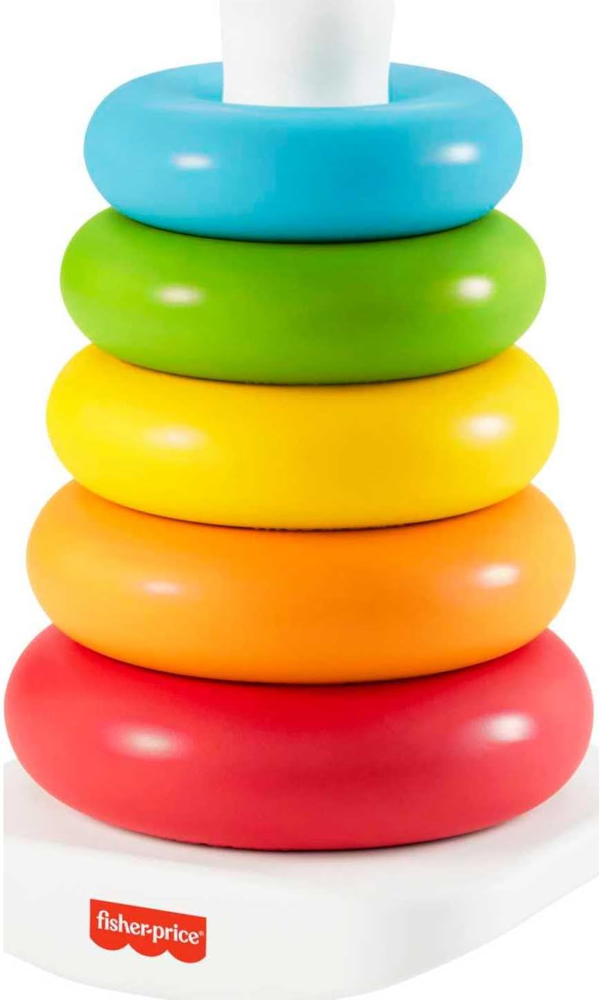 Fisher-Price Baby Stacking Toy Rock-A-Stack Rings