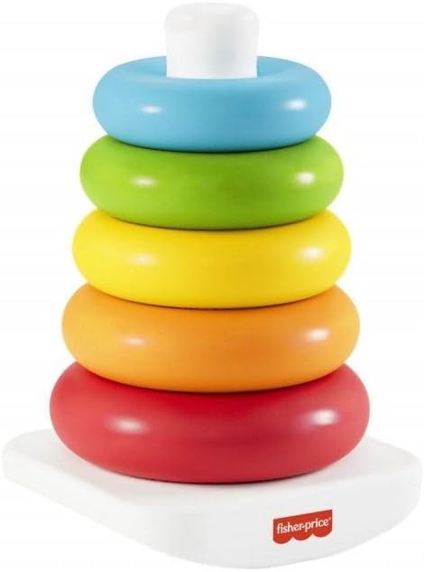 Fisher-Price Baby Stacking Toy Rock-A-Stack Rings
