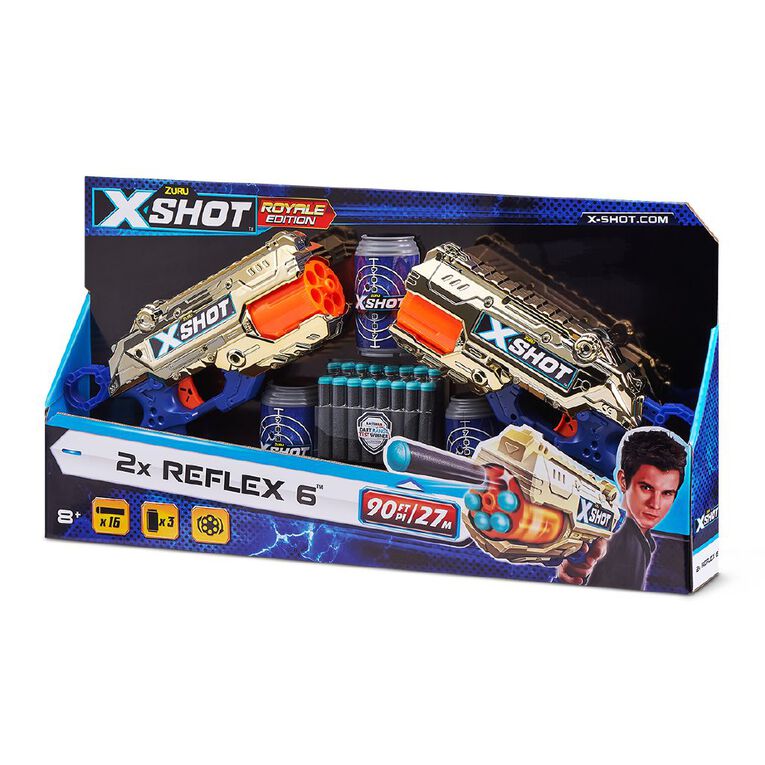 X-Shot - Excel L-Reflex 6 Double Pack Golden