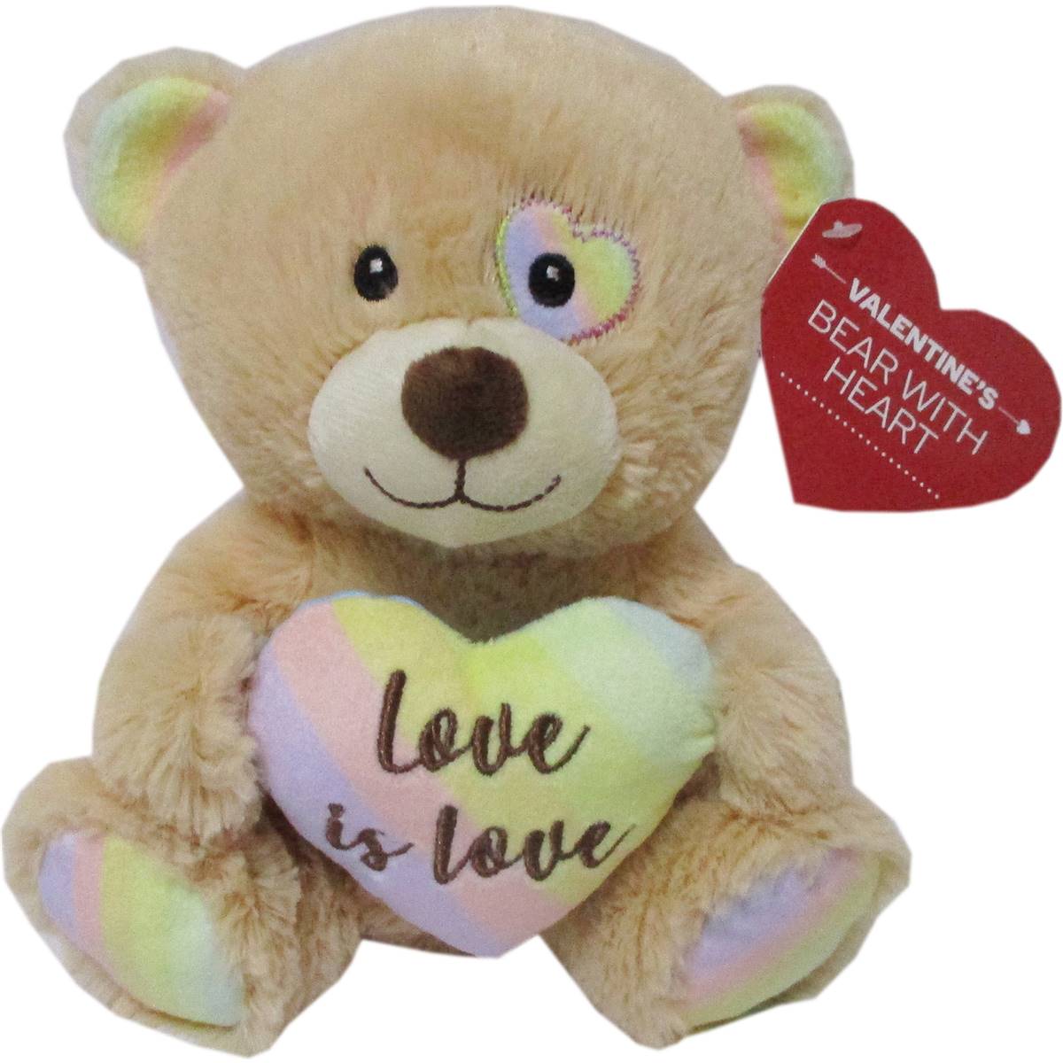 20Cm Valentines Bear - Cream