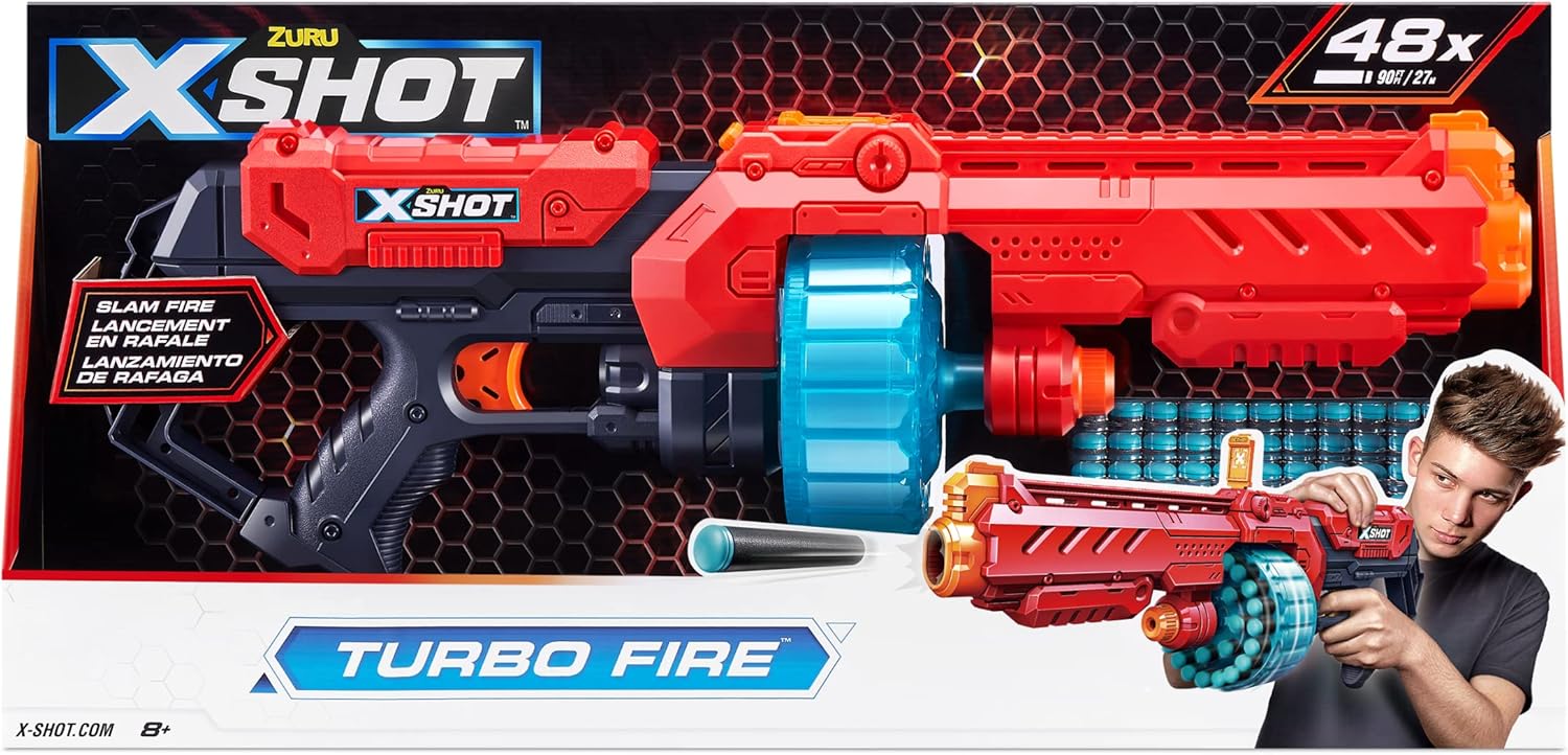 Blaster Zuru X-Shot Excel Turbo Fire 36270, 48 patron