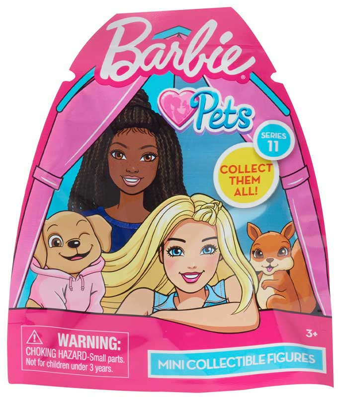 Fiqur dəsti Just Play Barbie Pets Mini Collectible Figures Series 11 
63733-000-1A-01, 3+ yaş, məhsul çeşiddə