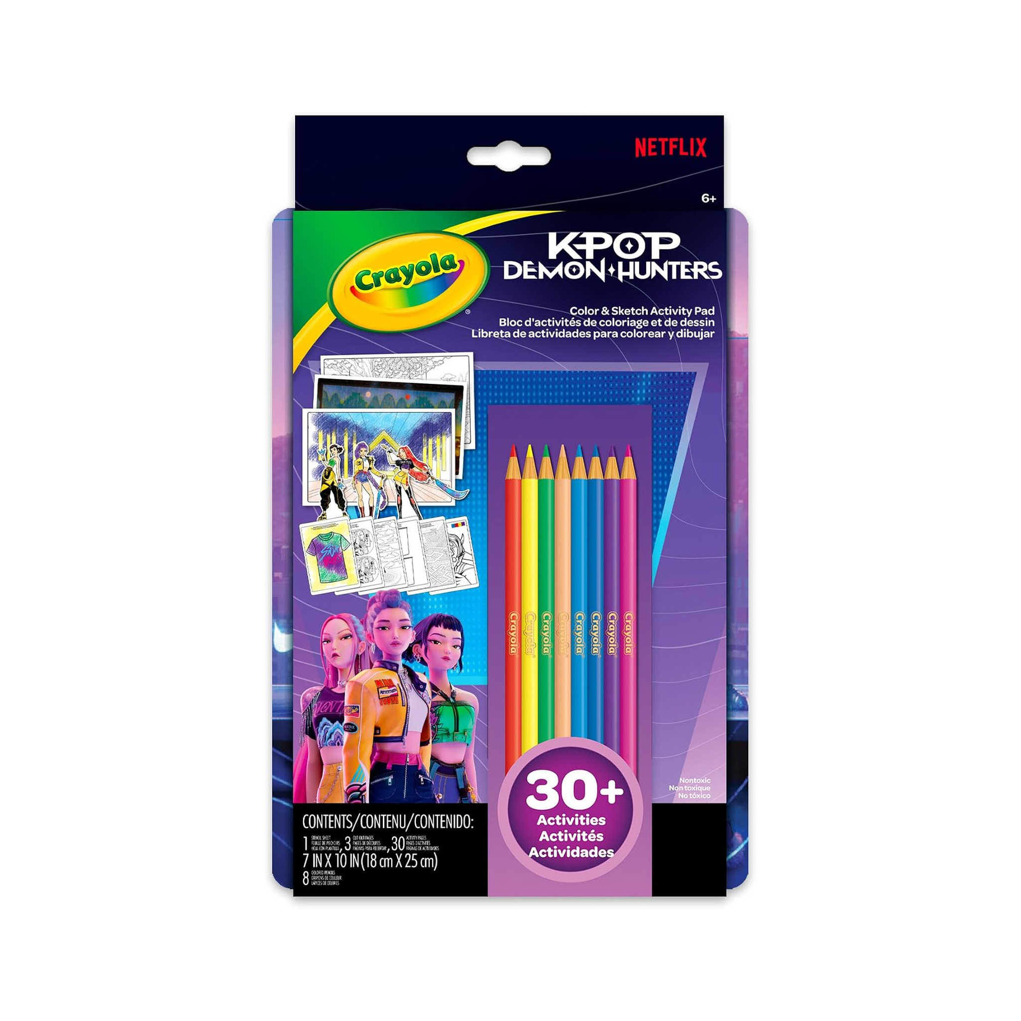 Crayola K-Pop Demon Hunters Colour & Sketch Activity Pad