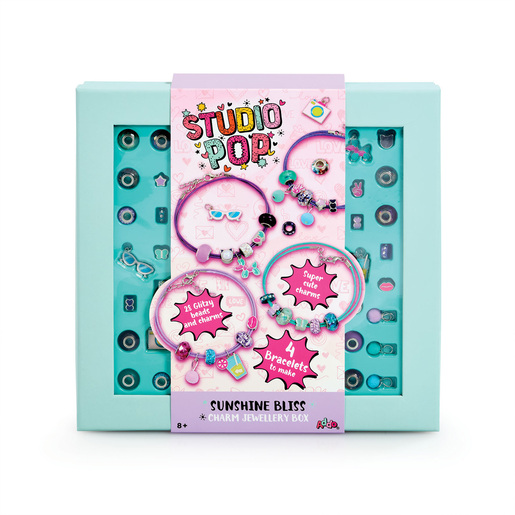Studio Pop Sunshine Bliss Charm Jewellery Box Craft Set
