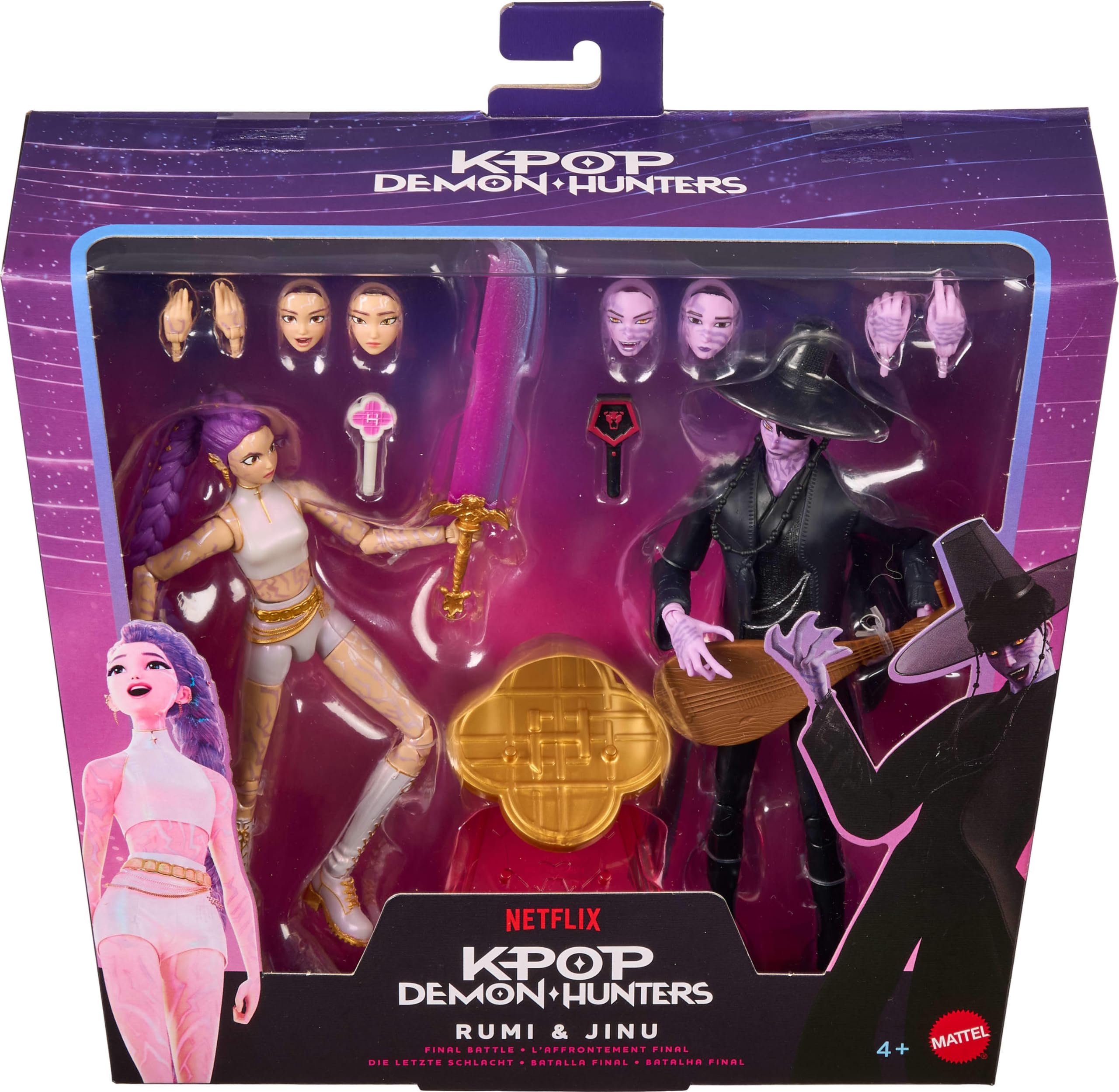 Mattel Kpop Demon Hunters Rumi & Jinu: Final Battle Action Figure 2-Pack
