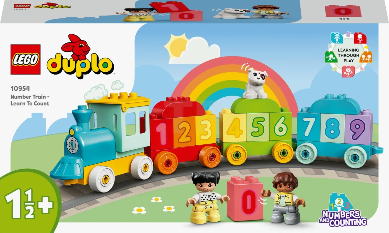 Konstruktor LEGO Duplo Number Train - Learn To Count 10954, 1.5+ yaş, 23 
hissə