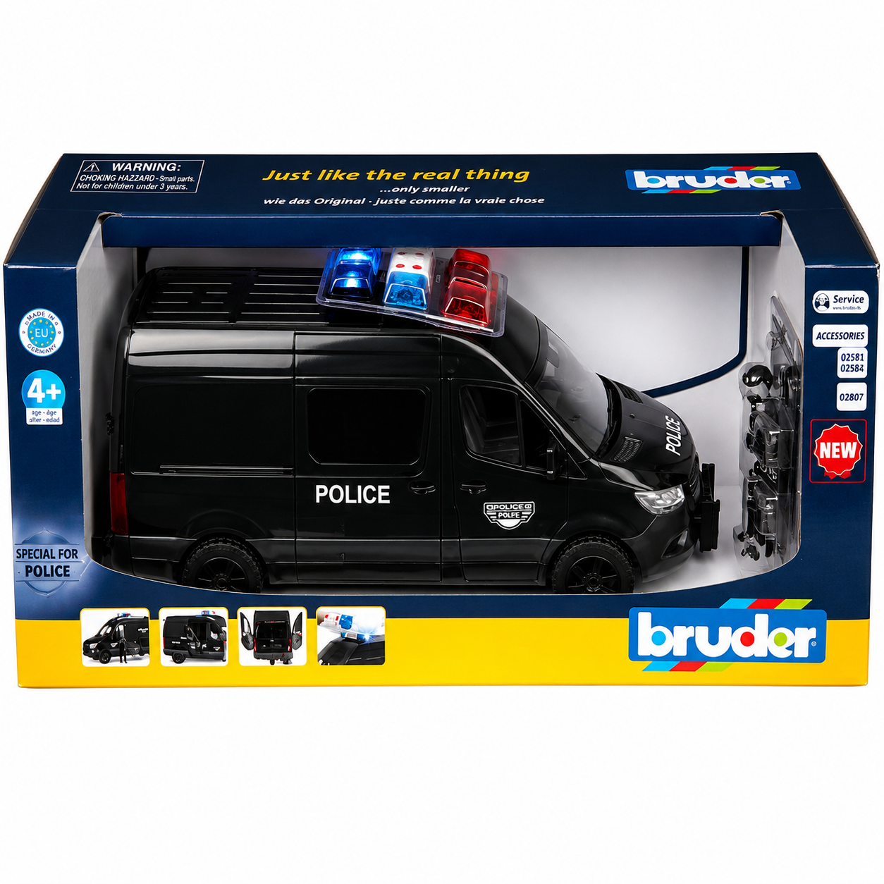 Mercedes-Benz Sprinter Police Special Forces with Police Figure