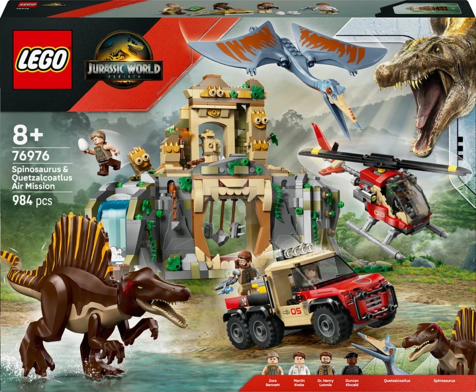 LEGO 76976 Spinosaurus & Quetzalcoatlus Air Mission