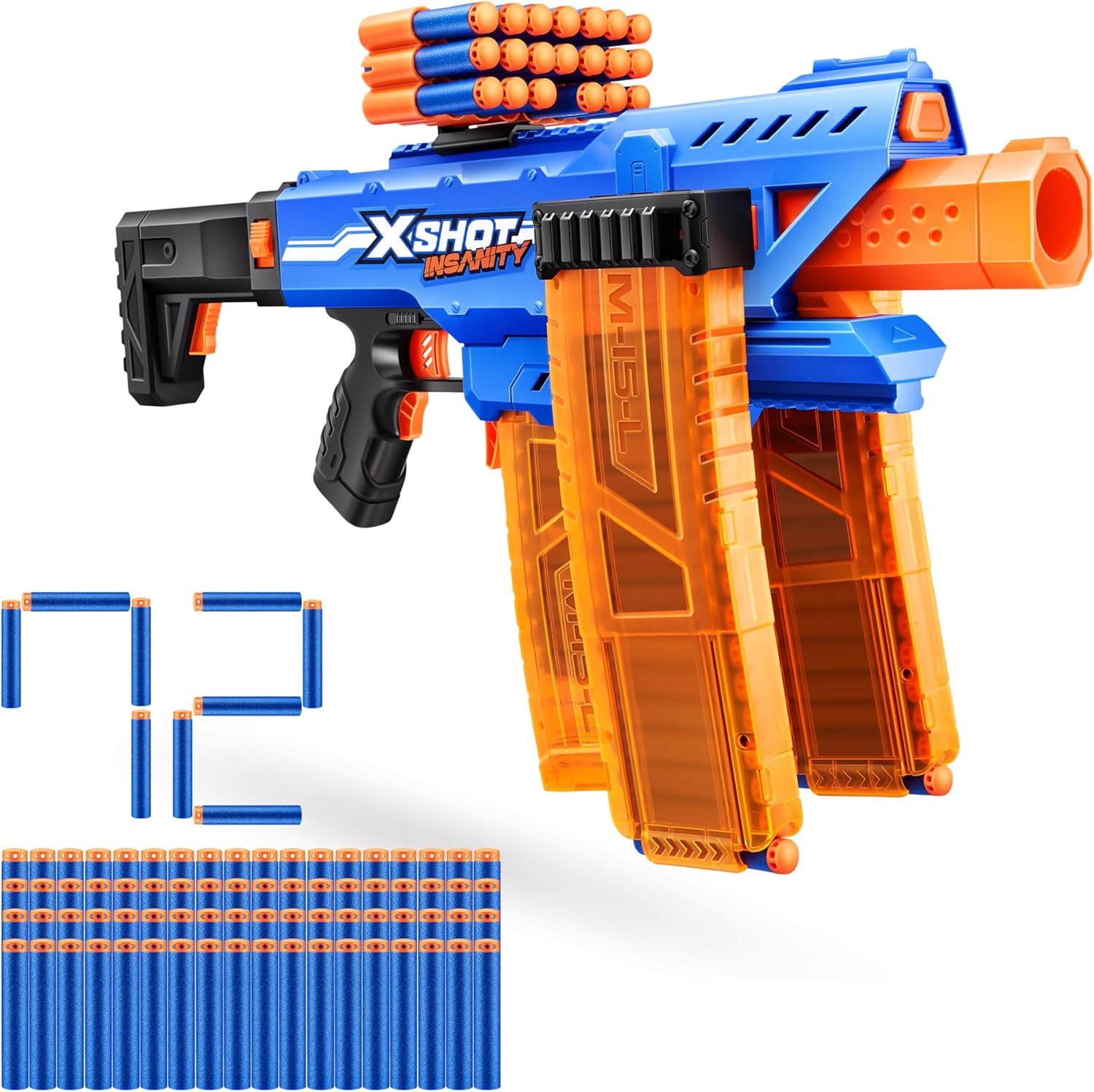 XSHOT INSANITY SERIES 1 MOTORISED CLIP BLDƏSTER 72DARTS