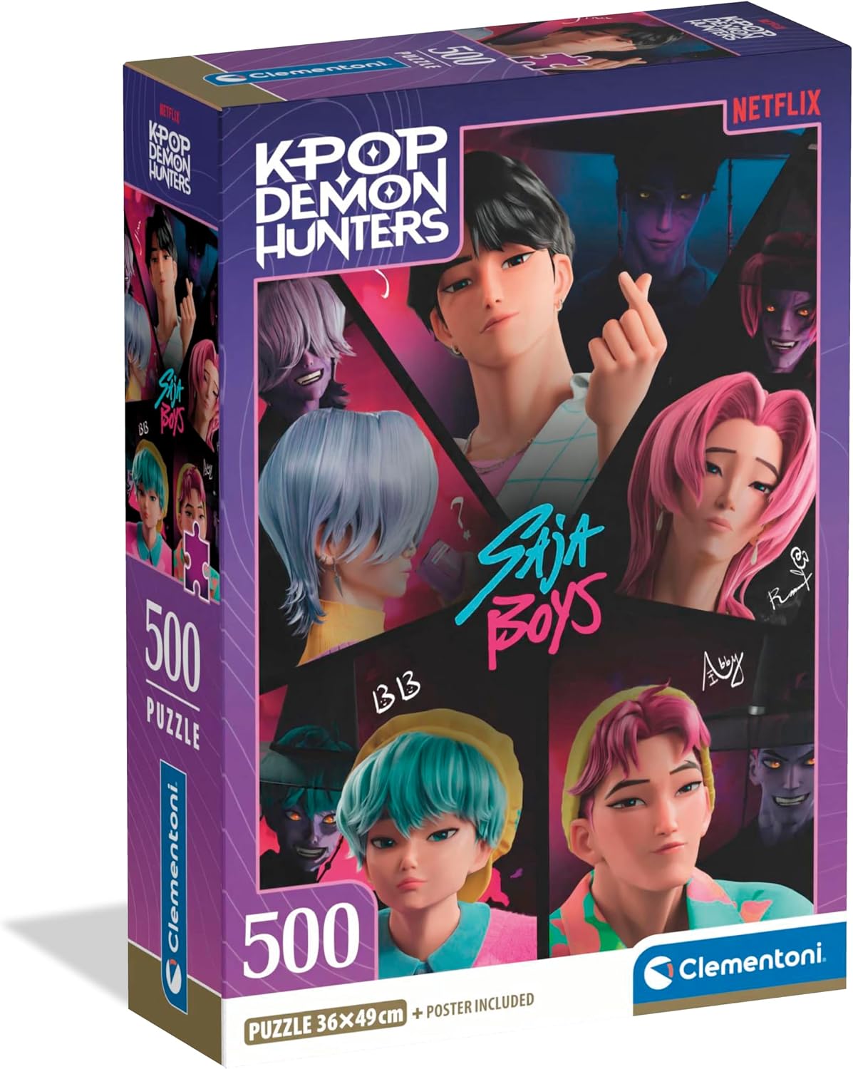 356256 CLEMENTONI PUZZLE 500EL K-POP DEMON HUNTERS